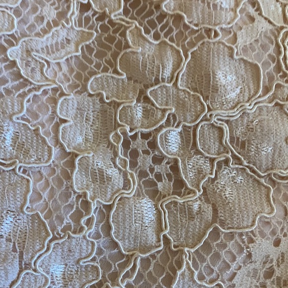 Forever 21 creamy / peachy dress with V neckline and low cut V back. Size Large - Picture 8 of 14